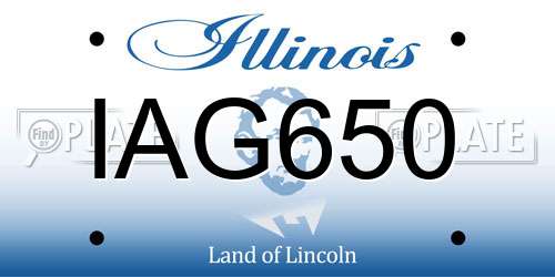 IAG650 Illinois License Plate