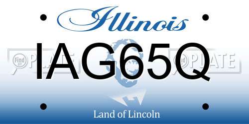 IAG65Q Illinois License Plate