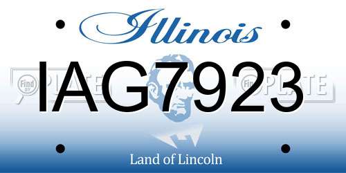 IAG7923 Illinois License Plate