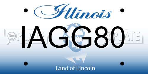 IAGG80 Illinois License Plate