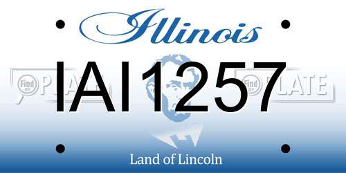 IAI1257 Illinois License Plate