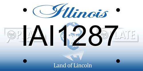 IAI1287 Illinois License Plate