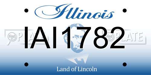 IAI1782 Illinois License Plate