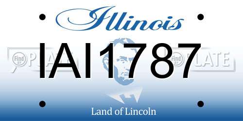 IAI1787 Illinois License Plate