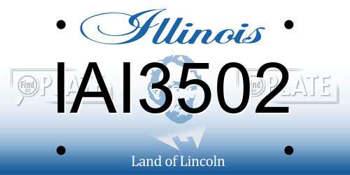 IAI3502 Illinois License Plate