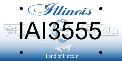 IAI3555 Illinois License Plate