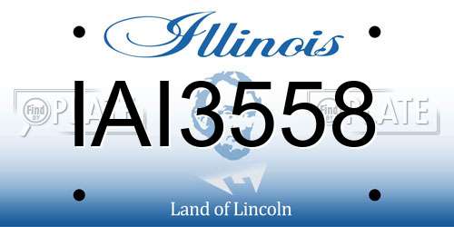 IAI3558 Illinois License Plate