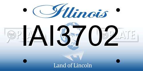 IAI3702 Illinois License Plate