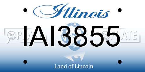 IAI3855 Illinois License Plate