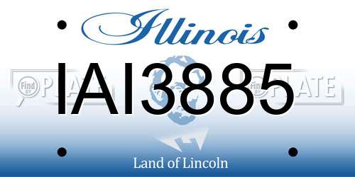 IAI3885 Illinois License Plate
