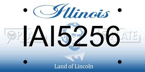 IAI5256 Illinois License Plate