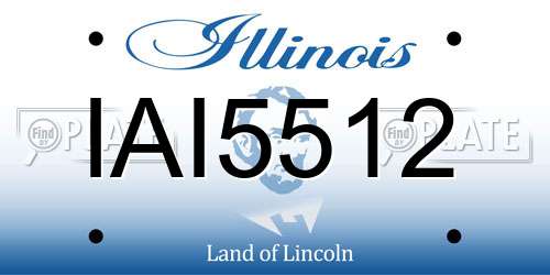 IAI5512 Illinois License Plate