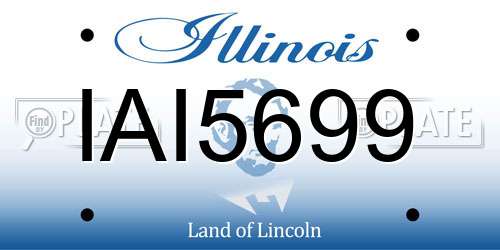 IAI5699 Illinois License Plate