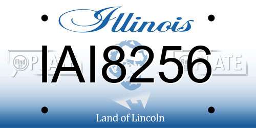 IAI8256 Illinois License Plate