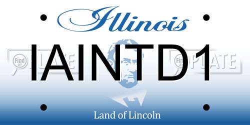 IAINTD1 Illinois License Plate