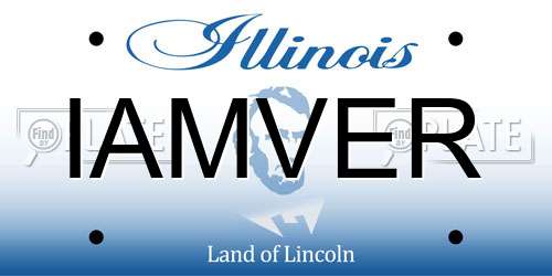 IAMVER Illinois License Plate