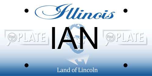 IAN Illinois License Plate