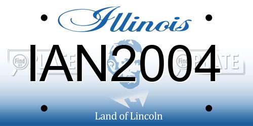 IAN2004 Illinois License Plate