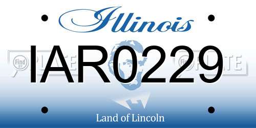IAR0229 Illinois License Plate