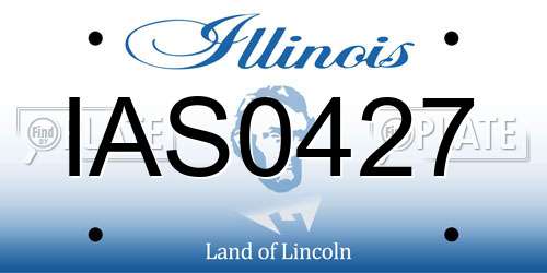IAS0427 Illinois License Plate