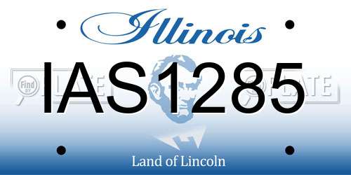 IAS1285 Illinois License Plate