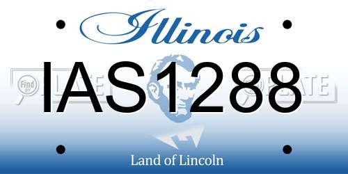 IAS1288 Illinois License Plate