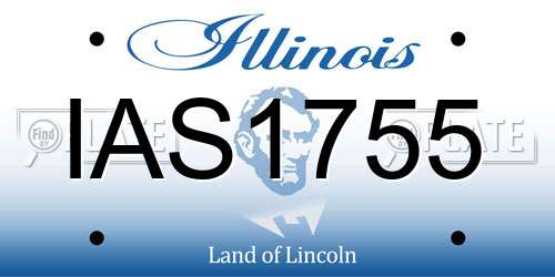 IAS1755 Illinois License Plate