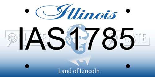 IAS1785 Illinois License Plate