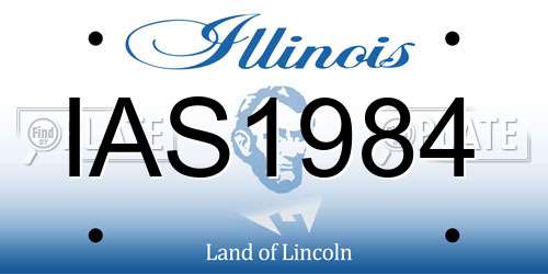 IAS1984 Illinois License Plate