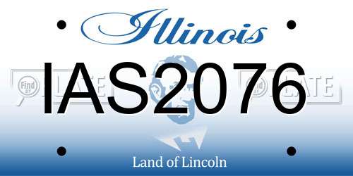 IAS2076 Illinois License Plate
