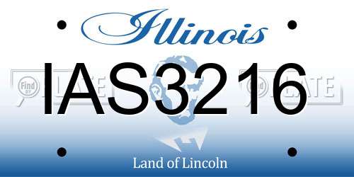 IAS3216 Illinois License Plate