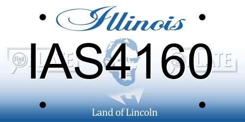 IAS4160 Illinois License Plate