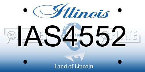 IAS4552 Illinois License Plate
