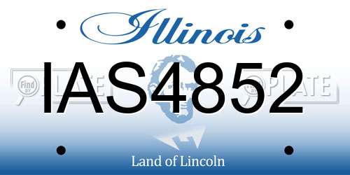 IAS4852 Illinois License Plate