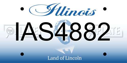 IAS4882 Illinois License Plate