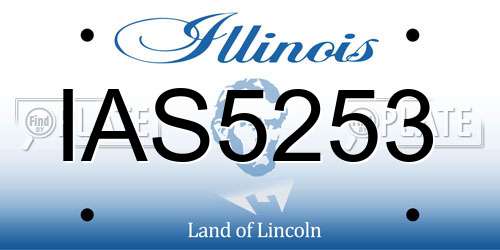 IAS5253 Illinois License Plate