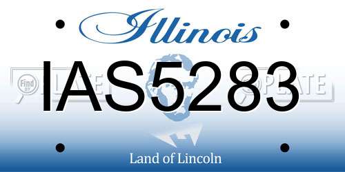 IAS5283 Illinois License Plate