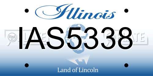 IAS5338 Illinois License Plate