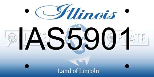 IAS5901 Illinois License Plate