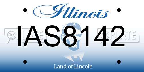 IAS8142 Illinois License Plate