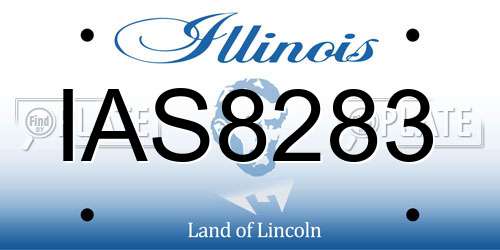 IAS8283 Illinois License Plate