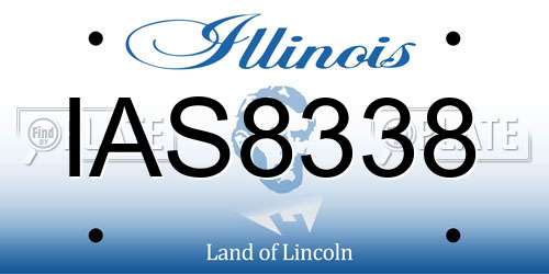 IAS8338 Illinois License Plate