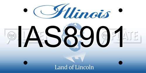 IAS8901 Illinois License Plate