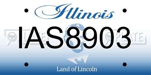 IAS8903 Illinois License Plate