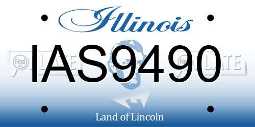 IAS9490 Illinois License Plate