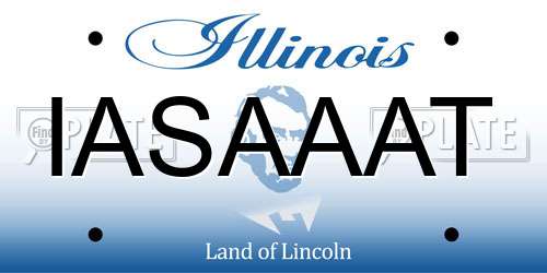 IASAAAT Illinois License Plate