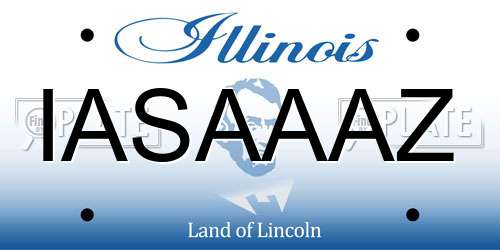 IASAAAZ Illinois License Plate