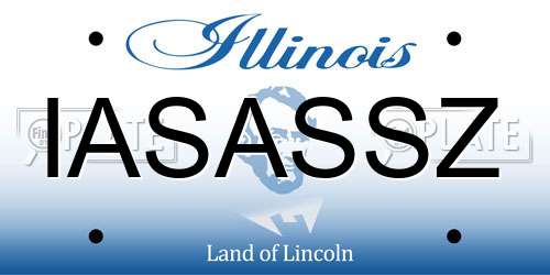 IASASSZ Illinois License Plate