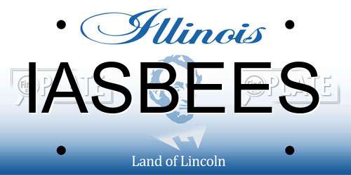 IASBEES Illinois License Plate