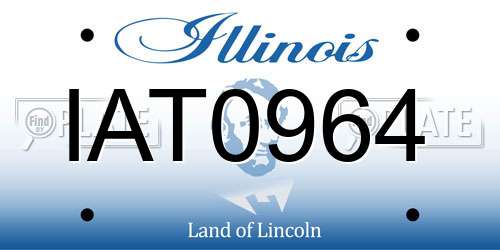 IAT0964 Illinois License Plate